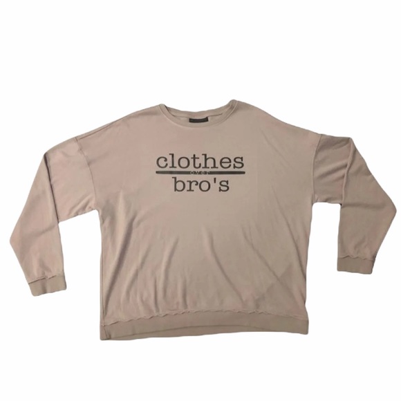 One Tree Hill Clothes Over Bros Pale Pink Lightweight crewneck pullover - Picture 4 of 5